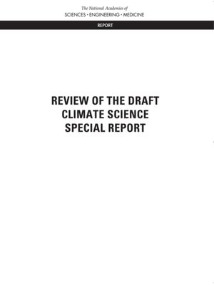 cover image of Review of the Draft Climate Science Special Report